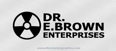 Dr E. Brown Enterprises Back to the Future Decal